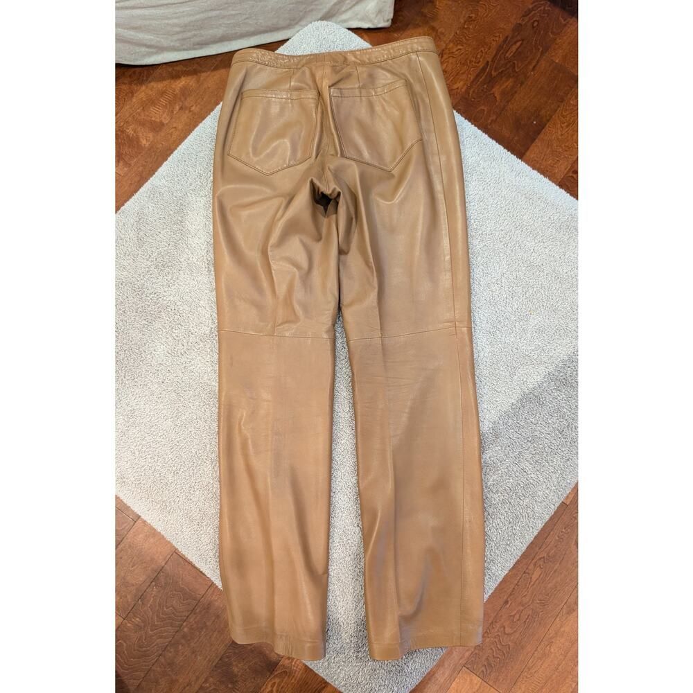 Soft Leather Pants – Lined – Button Waist, Zip Fly – See Measurements